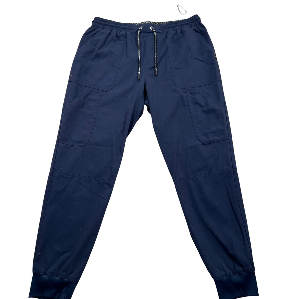Koi Next Gen Scrub Joggers Mens M Navy Blue Cargo Medical Pants